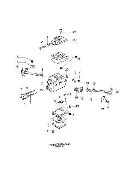 Carburetor WT-780F GS 440 (Euro 2) Chainsaw