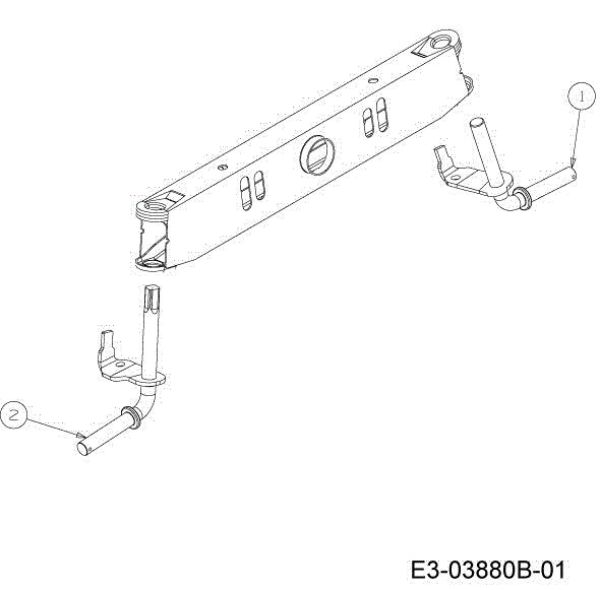 Front axle (2/2) KROSSER 92/13,5 T Cat.2013 Garden tractor