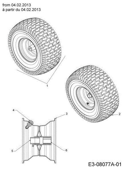 Front wheels KROSSER 92/13,5 T Cat.2013 Garden tractor