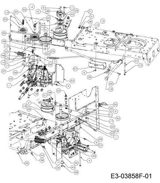Transmission (1/3) KROSSER 92/13,5 T Cat.2013 Garden tractor