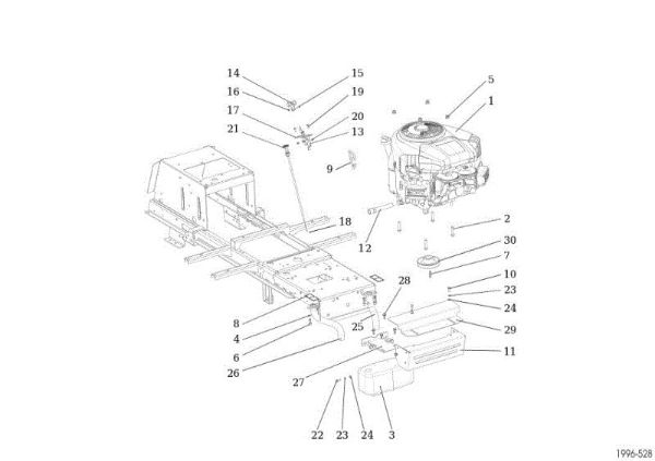 Engine OM 92S/16H Cat.2013 Garden tractor