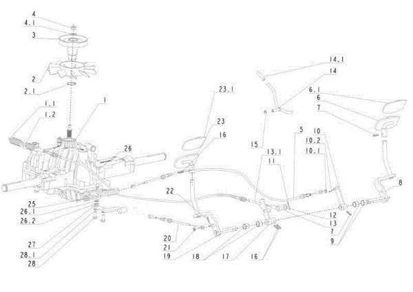 Transmission (1/2) APACHE 92 4x4 EVO Cat.2013 Garden tractor
