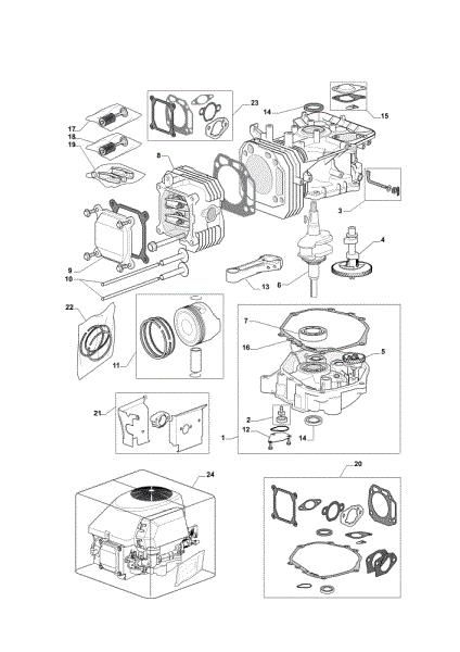 Motor assy OM 72C/12,5KM Cat.2013 Garden tractor