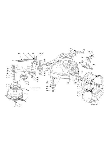 Transmission OM 101C/16K H Cat.2013 Garden tractor