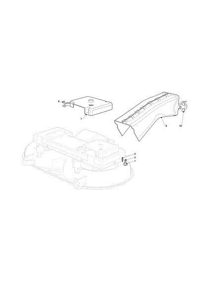 Belt guard (Only for French market) OM 101C/16K H Cat.2013 Garden tractor