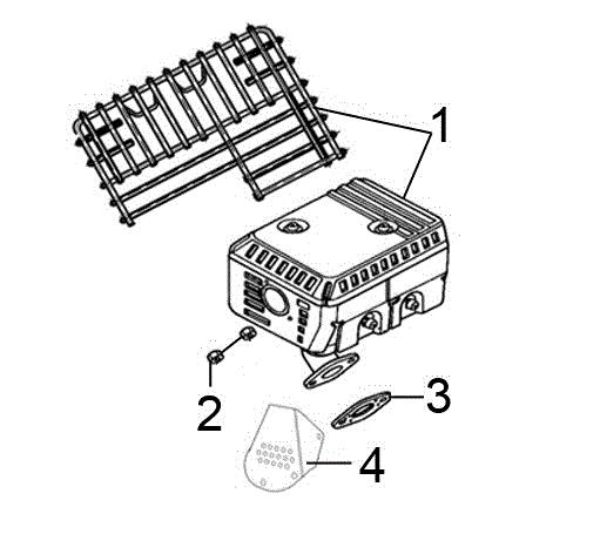 Muffler ARTIK 52 Snow blower