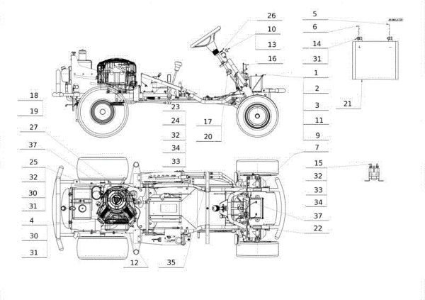 Electrical parts APACHE 92 EVO Cat.2014 Garden tractor