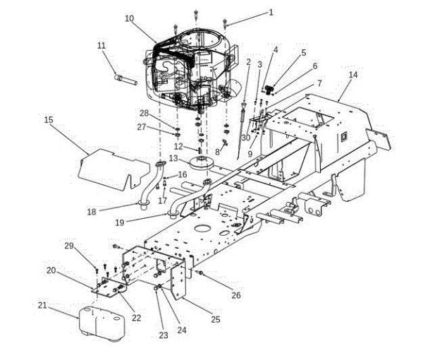 Engine OM 106S/24H 4X4 Cat.2014 Garden tractor