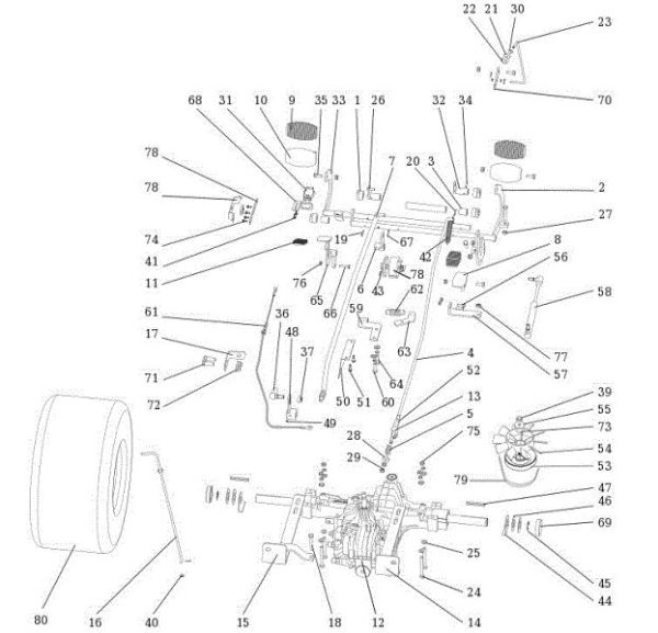 Transmission OM 106S/24H 4X4 Cat.2014 Garden tractor
