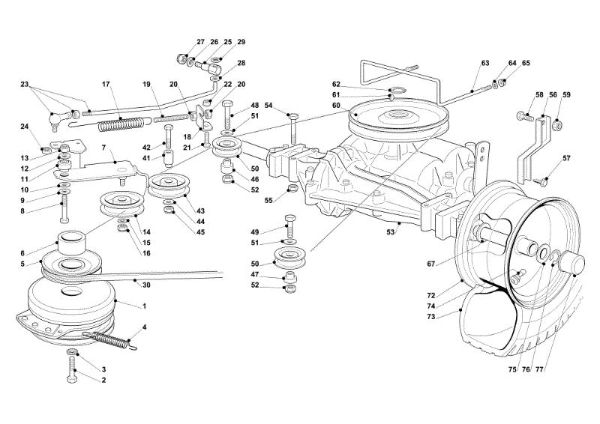 Transmission OM 91PLUS/14,5K M Cat.2014 Garden tractor