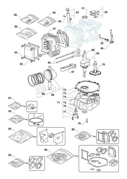 Motor assy OM 72C/12,5KH Cat.2014 Garden tractor