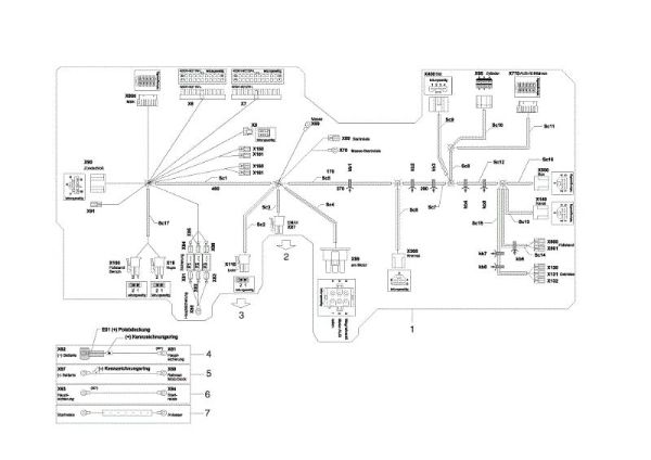 Electric diagram OM 105/16 K H Garden tractor