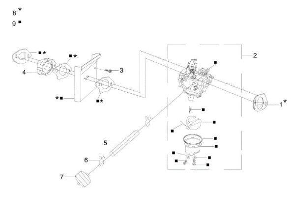 Carburetor OM 105/16 K H Garden tractor