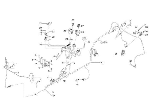 Electrical parts OM 125/23 H Garden tractor