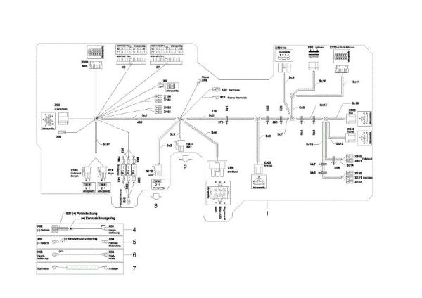 Electric diagram OM 105/18,5 H Garden tractor