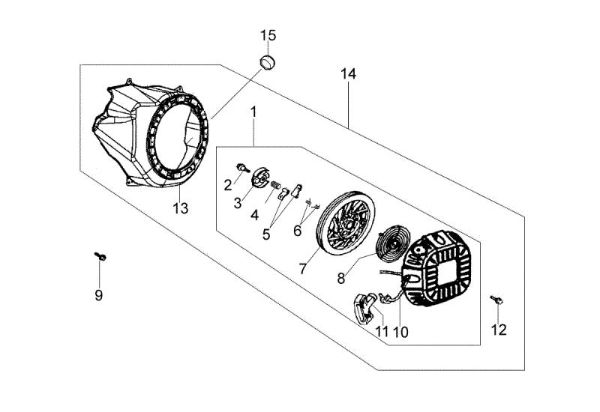 Ignition system MH 150 RKS (K700 H - SN T210) Rotary tiller