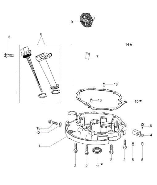 Crankcase cover G 48 TK COMFORT PLUS (K600) Lawnmower