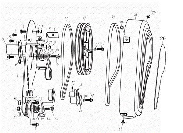 Unit (Bonnets) MH 175 RK (K800 HT) Rotary tiller