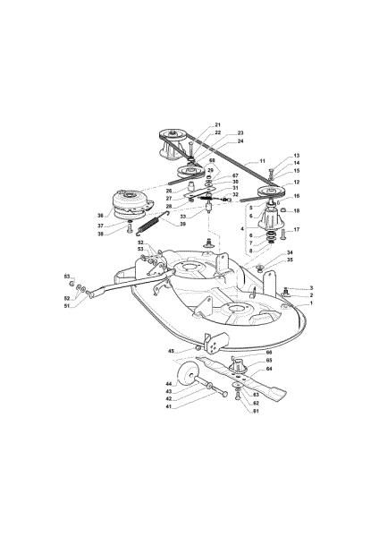 Mowing deck OM 98L/14,5 K H Cat. 2015 Garden tractor