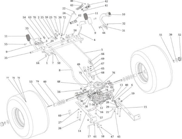 Transmission OM 106/18 H Cat. 2015 Garden tractor