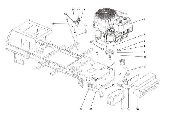 Engine OM 106/24 KH (K2400AVD V-Twin) Cat. 2015 Garden tractor