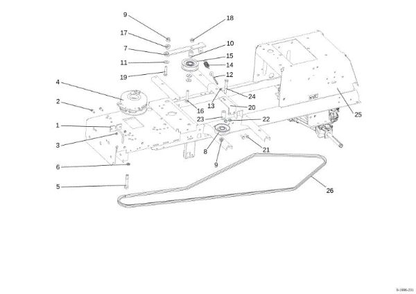 Clutch OM 107 L/24 KH (K2400AVD V-Twin) Cat. 2015 Garden tractor