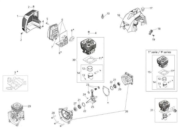 Engine BC 270 T Brushcutter