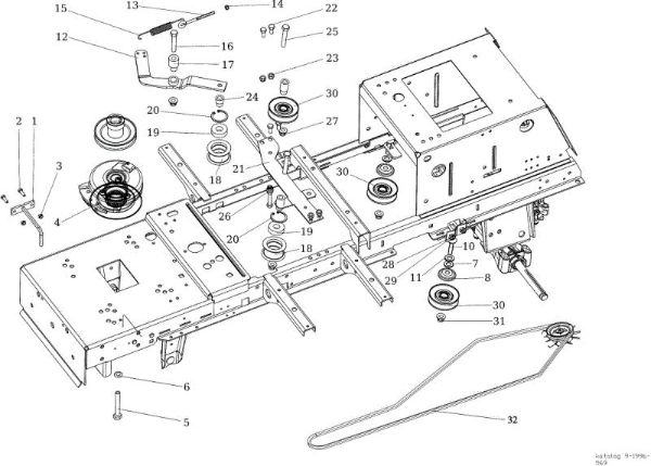 Pulley (clutch) OM 106/24 KH (K2400AVD V-Twin) 4X4 Cat. 2017 Garden tractor