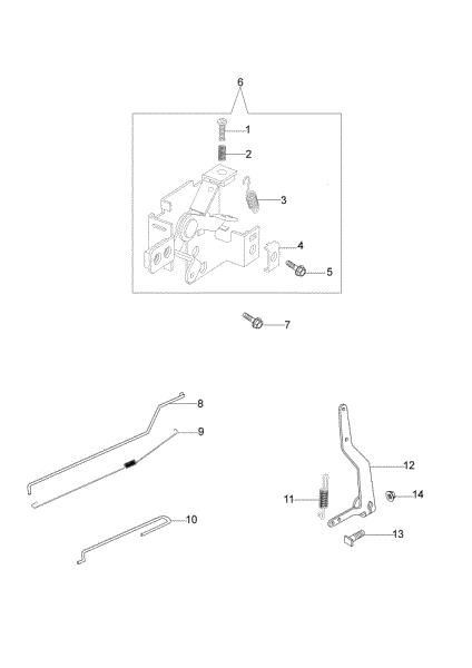 Control lever G 53 VK ALLROAD PLUS 4 (K800) (2018) Lawnmower