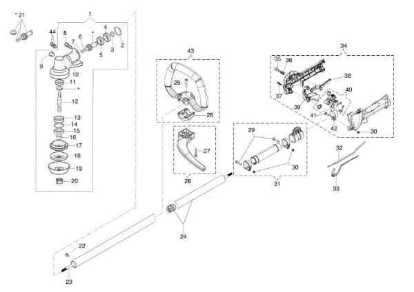 Transmission BC 400 S Brushcutter