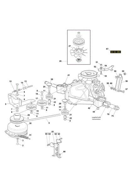 Transmission OM 103/22 V Cat. 2019 Garden tractor