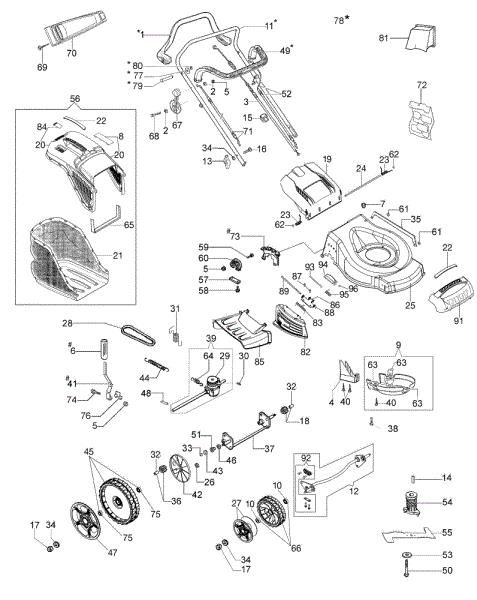 Illustrated parts list G 48 TBR ALLROAD PLUS 4 EURO 5 Lawnmower