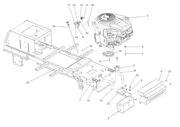 Engine OM 106/22 HP Cat. 2019 Garden tractor