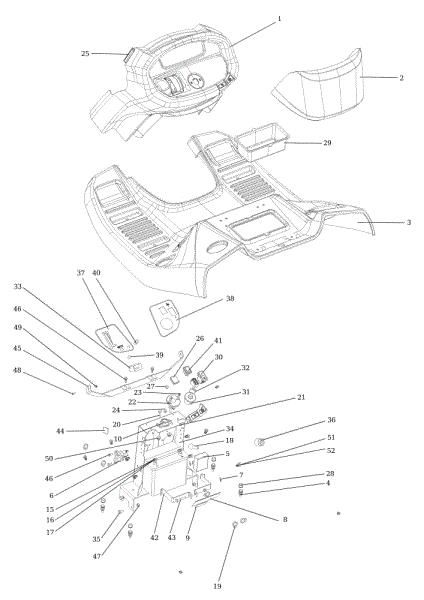 Dashboard OM 106/22 HP Cat. 2019 Garden tractor