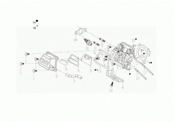 Top cover MH 155 K Rotary tiller
