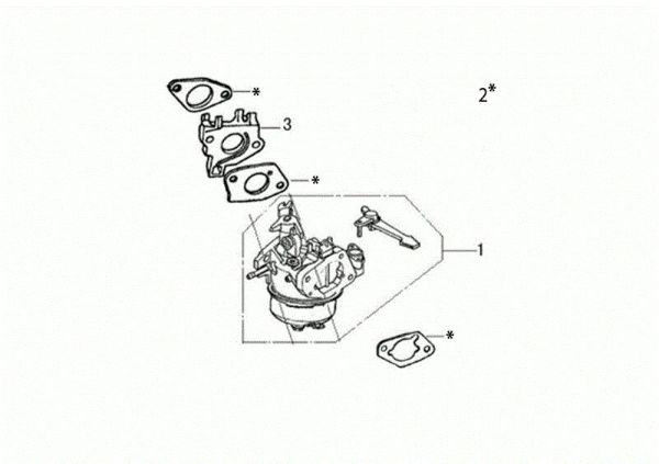 Carburetor WB 65 (K1100 H) Flail mowers