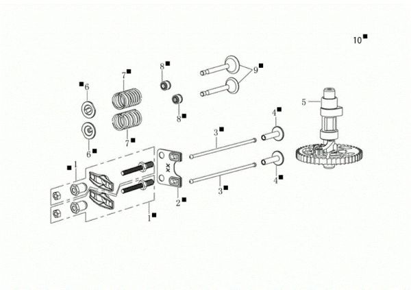 Reed valve kit GH 44 PK Lawnmower