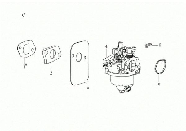 Carburetor GH 44 PK Lawnmower