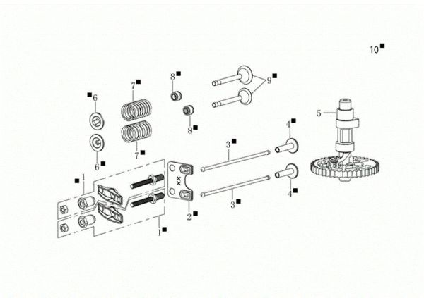 Reed valve kit GH 53 TK Lawnmower