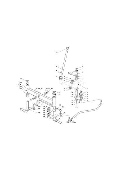 Steering arm OM 93/16 K Cat. 2020 Garden tractor
