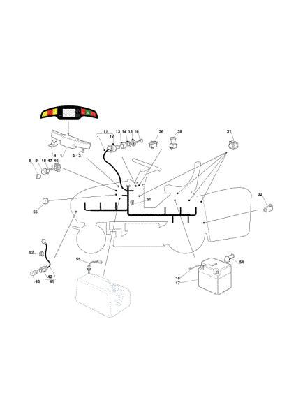 Electrical parts OM 123/22 V Cat. 2021 Garden tractor