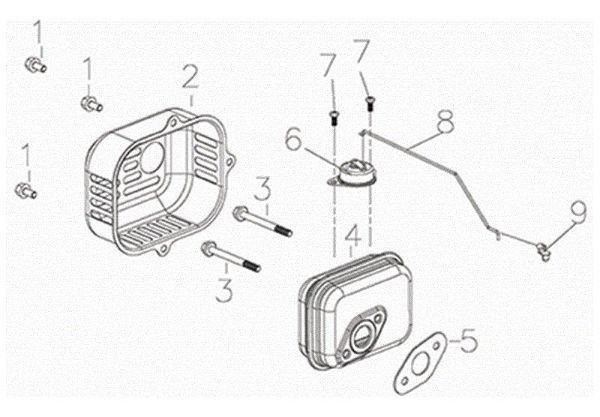 Muffler G 48 PK COMFORT (K450) Lawnmower