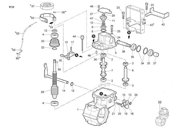Gears (1/2) WB50 (K800H) Flail mowers