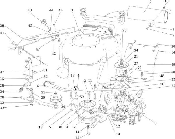 Engine APACHE 92 EVO 4x4 (K2400AVD V-Twin - EURO5) Cat.2022 Garden tractor