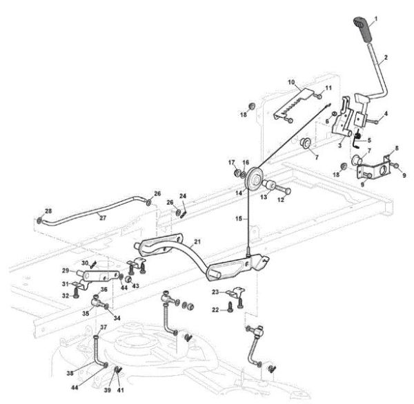 Cutting plate lifting GLX 14-84G Garden tractor