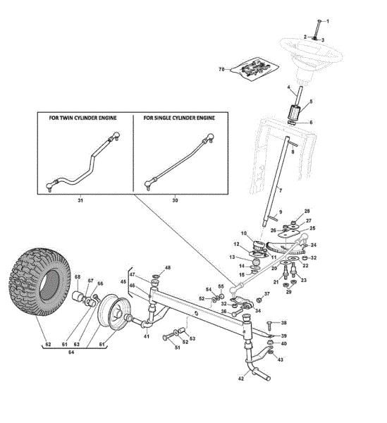 Steering arm GLX 14-98HS Garden tractor