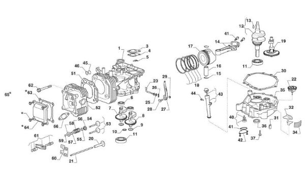 Motor assy GLX 20-108HS Garden tractor