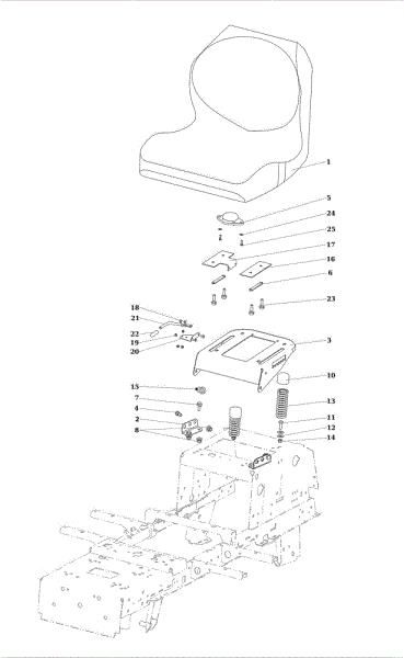 Hood (1/2) OM 106/22 H Cat. 2023 Garden tractor