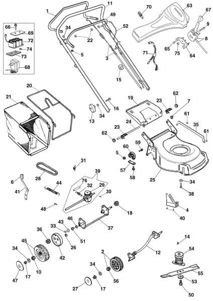 Illustrated parts list (Until May 2005) G 48 TBXE Lawnmower