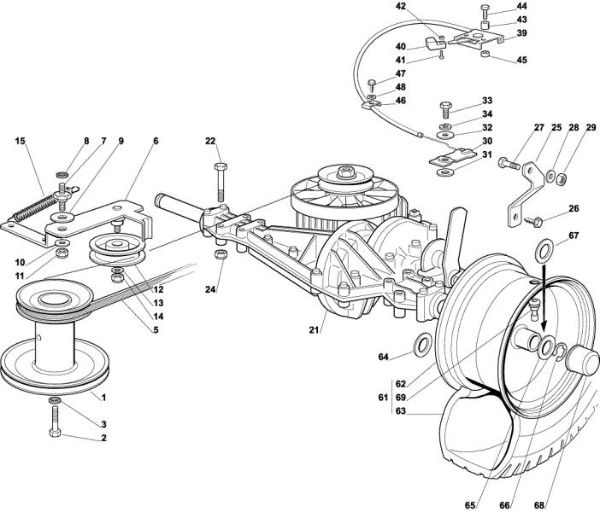 Transmission OM 72C/12,5H Cat.2002 Garden tractor
